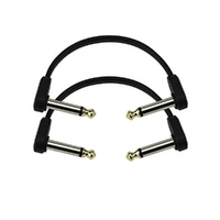 D'Addario Angled Flat Patch Cable - 4" Twin Pack - 2 cables