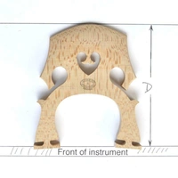 Aubert Prepared 3/4 Double bass Bridge Swivel Feet High Made in France