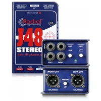 Radial J48 Stereo 2-channel Active 48V Phantom Power Instrument Direct Box