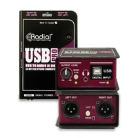 Radial USB-Pro Stereo 2-channel Active Instrument Direct Box