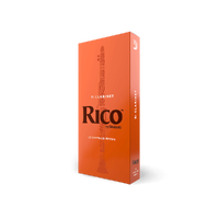 Rico by D'Addario Bb Clarinet Reeds, Strength 2, 25-pack
