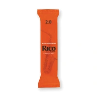 Rico by D'Addario Alto Saxophone Reeds, #2.0, 25-Count Single Reeds