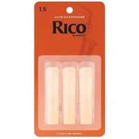 Rico Alto Saxophone Reeds, Strength 1.5 - 3 Pack + Cork Grease