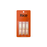 Rico by D'Addario Woodwinds Alto Saxophone Reeds, Strength 3.5, 3-pack