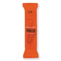 Rico by D'Addario Tenor Saxophone Reeds, #2.5, 25-Count Single Reeds