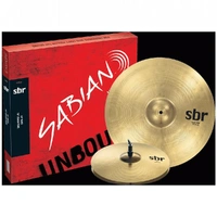 Sabian SBR5002 SBR Birght Focused 14in Hihats 18in Crash/Ride Cymbals 2 Pack   