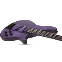 Schecter C-4 GT Electric  Bass Guitar - Satin Trans Purple