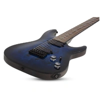 Schecter Omen Elite-7 String Electric Guitar - See Thru Blue Burst 