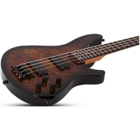 Schecter  C-4 Standard 4 String Electric Bass - Tobacco Burl