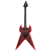 Wylde Audio Warhammer  Norse Dragon Pinstripe Red Floyd Rose Electric Guitar