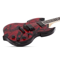 Wylde Audio Barbarian Electric Guitar, Ebony Fretboard, Blood Raven