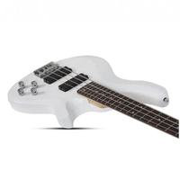 Schecter 4 String  C-4 Deluxe Bass Guitar - Satin White