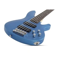 Schecter C-5 Deluxe Satin Metallic Light Blue 5-String Bass Guitar