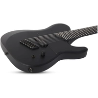 Schecter PT Black Ops 7 String Electric Guitar - Satin Black Open Pore