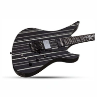 Schecter Synyster Gates Custom-S Electric Guitar Gloss Black with Silver Stripes