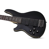 Schecter Omen-5 LH Left Handed 5-string Electric Bass Guitar - Gloss Black