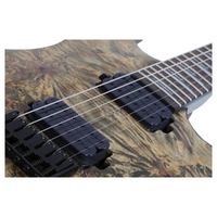 Schecter Omen Elite-6 Electric Guitar - Charcoal - Fact 2nd