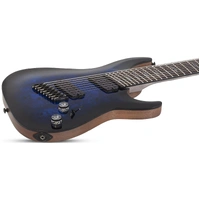Schecter Omen Elite-8 MS See-Thru Blue Burst 8-String RH Electric Guitar 