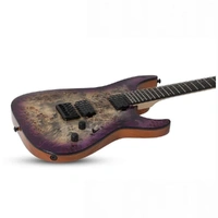 Schecter C-6 Pro Electric Guitar - Aurora Burst - BURL TOP, COIL SPLIT TAP