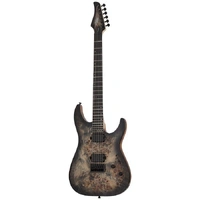 Schecter C-6 Pro Electric Guitar - Charcoal Burst - BURL TOP, COIL SPLIT TAP