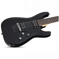 Schecter C-7 Deluxe  7-String Electric Guitar Satin Black