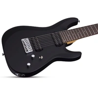 Schecter SCH440 C-8 Deluxe SBK 8 String Electric Guitar - Satin Black