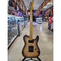 Sqoe SETL-600 Electric Guitar - Transparent natural wood color