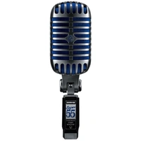 Shure Super 55 Vintage Dynamic Birdcage-Style Vocal Mic (Chrome/Blue)