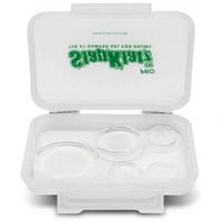 SlapKlatz Pro - Clear 10 Pieces of Superior Drum Gel Dampeners 3 Sizes c/w case