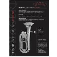 Schagerl SLBH800S Bb 3-Valve Baritone Horn - Silver Plated with Case