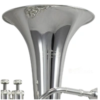 Schagerl SLBH900S Bb 4-Valve Baritone Horn - Silver Plated 