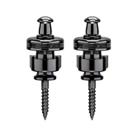 Schaller New S Locks M Black Chrome (Pair)  14010401  Strap Locks / security Locks