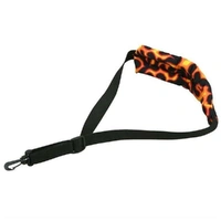 Perri's 1" Saxophone Strap with Plush Padding  Black Flames SP5F Made in Canada
