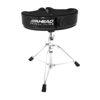 Ahead Spinal-G Saddle Throne - Black Sparkle - Drum Throne - 3 Leg