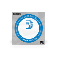 D'Addario SPL016 Plain Steel Guitar Single String, Double Ball End, .016