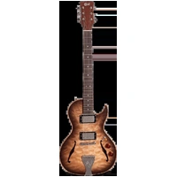 B&G Step Sister Cutaway Electric Guitar - Quilted Maple - Wolf Burst