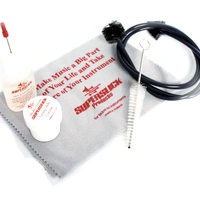 Superslick French Horn  Care Kit - Key and Roto oil slide Grease cloth Brush
