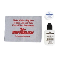 Superslick Trumpet and Cornet Care Kit - Valve oil Brushes Slide Grease cloth