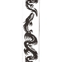 D'Addario Woven Guitar Strap, Dragon Tattoo Art