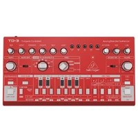 The Behringer TD3 BK Analog Bass Line Synthesizer With 16-Step Sequencer