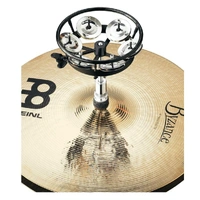 Meinl Percussion THH1BK  Professional Series Hi Hat Tambourine Single Row Steel