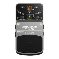 The Behringer 7-Segment LED TU300 Ultimate Chromatic Guitar/Bass Tuner