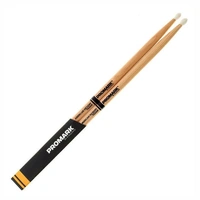 Promark TX5AN American Hickory Nylon Tip 5A Nylon Tip  Drumsticks - 3 Pairs