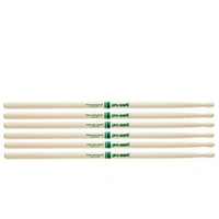 Promark Natural American Hickory Wood Tip 2B - TXR2BW Drum Sticks 3 Pairs
