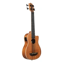 Kala U-Bass Scout, Mahogany Acoustic-Electric Bass Guitar - Natural Satin