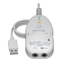 The Behringer Ultimate UCG102 Guitar-To-USB Interface Link For Recording