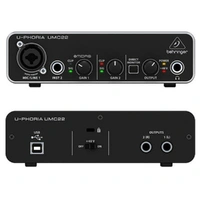 Behringer U-Phoria UMC22 2 Channel USB Audio Interface with 1 MIDAS Preamp 
