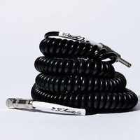 Voltage Vintage Coil 25ft Coiled Guitar Cable ST/ST  Black