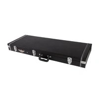 Crossfire Deluxe Rectangular P and J-Style Bass Guitar Hard Case (Paisley Black)