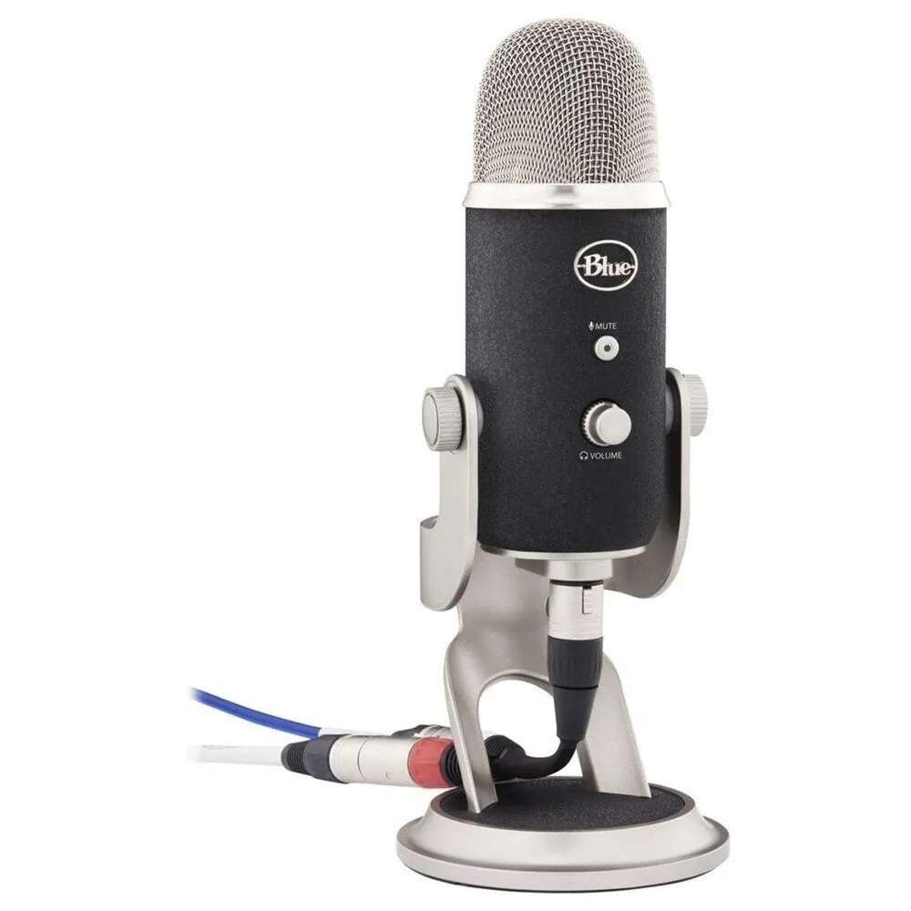 Blue Yeti Pro Studio USB and XLR Recording Microphone With Sudio